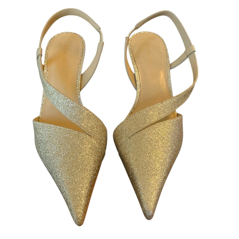 Michael Kors Gold Glitter Heels